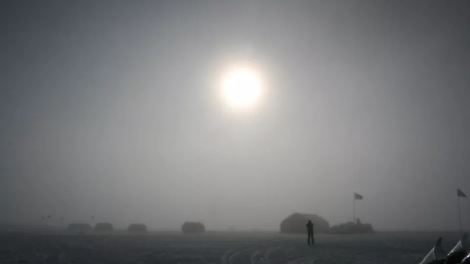 NEEM research station in Northern Greenland
