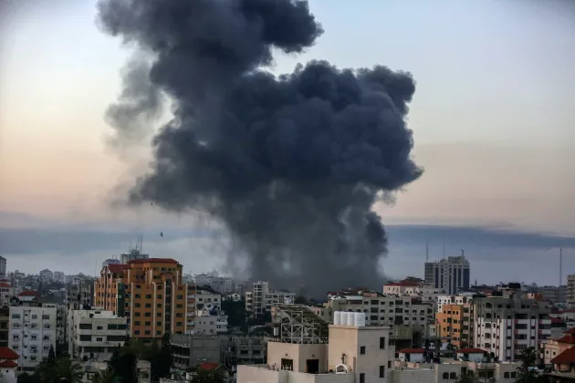 Bomber i Gaza i maj 2021. Foto: Shutterstock.