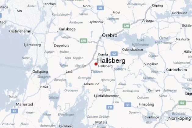 Kartbild Hallsberg