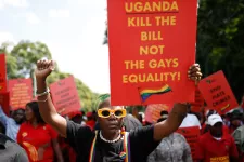 demonstration i Sydafrika mot Ugandas antigaylagstiftning