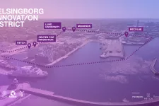 Karta över innovationsdistriktet i Helsingborg