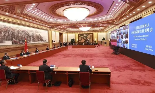 Bild6. Xi Jinping i Folket stora hall i Peking