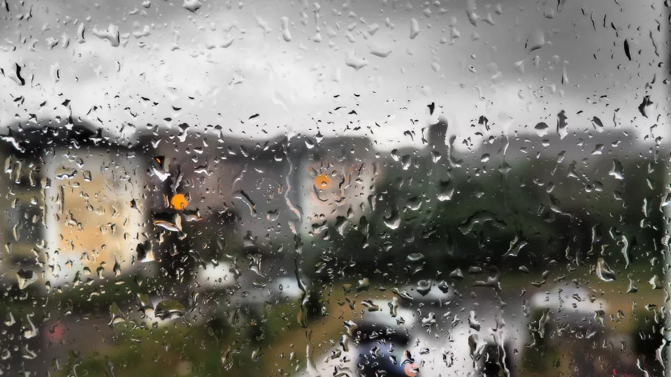 fönsterrutor med regn