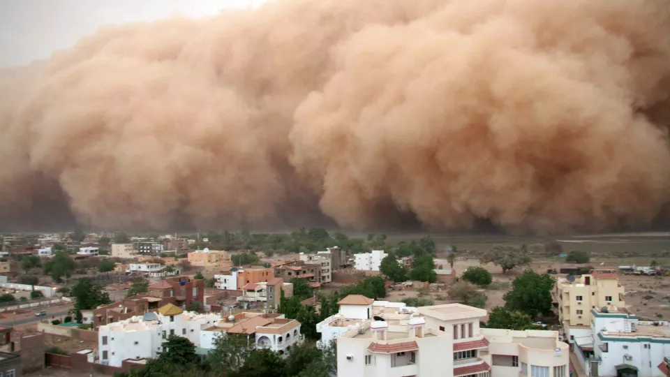 Sandstorm. Foto: AFP PHOTO/STR.