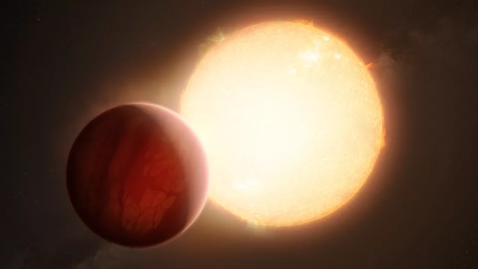 Illustration av en exoplanet.