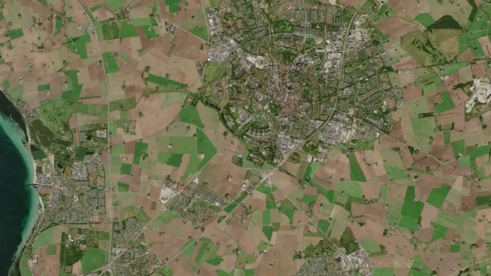 Satellitbild Lund