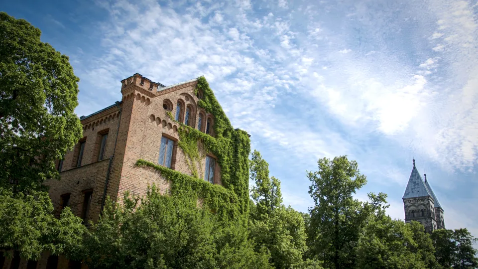 Photo of university building.