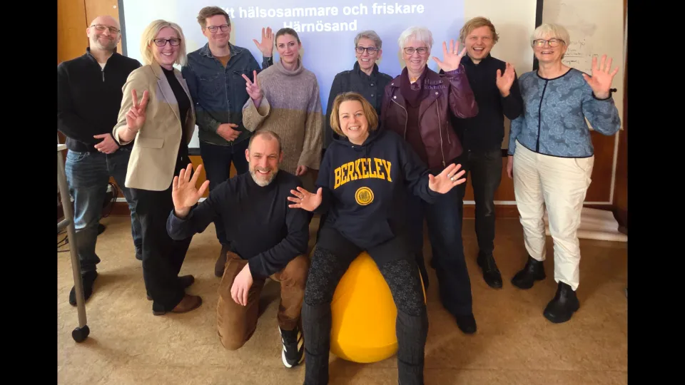 Forskarteamet, vetenskapliga genomföranderådet och projektledningen i Härnösand. Foto: Hanna Linden 