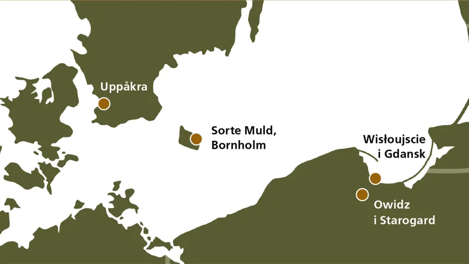 karta över söndra Östersjön