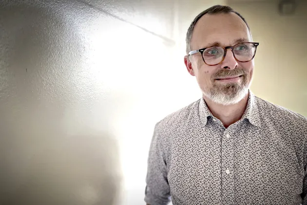 Porträtt av man. Foto.