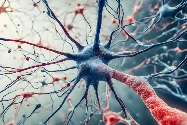 "Mikroskopisk vy av hjärnans neurala nätverk", foto: iStock