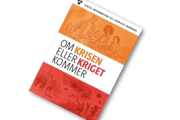 bild av broschyren Om krisen eller kriget kommer