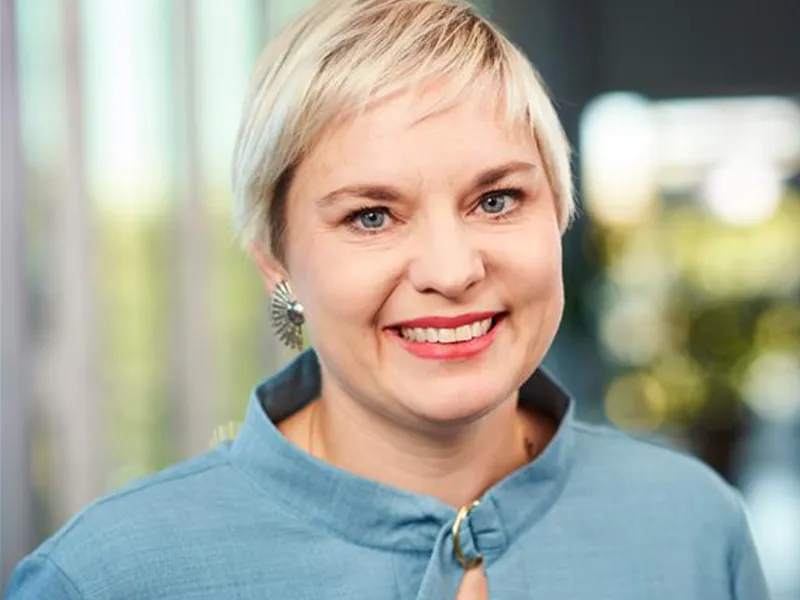 Porträttbild på Emma Severinsson. Foto.