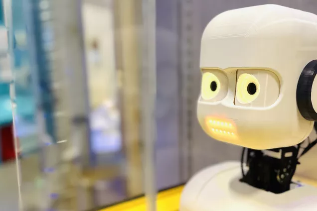Roboten Epi i Ai-utställningen