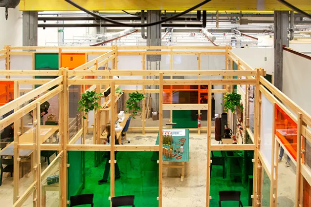 Interiör från X-Lab på LTH. 