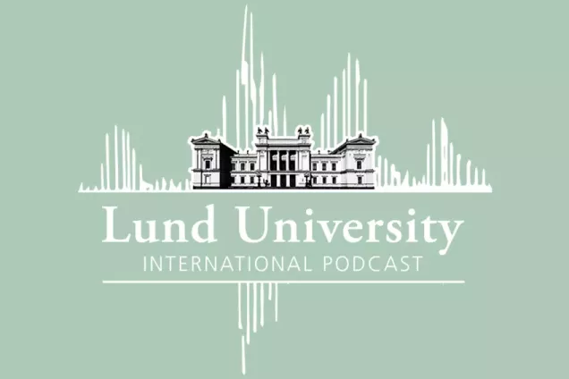 Lund University International Podcast. Logo.