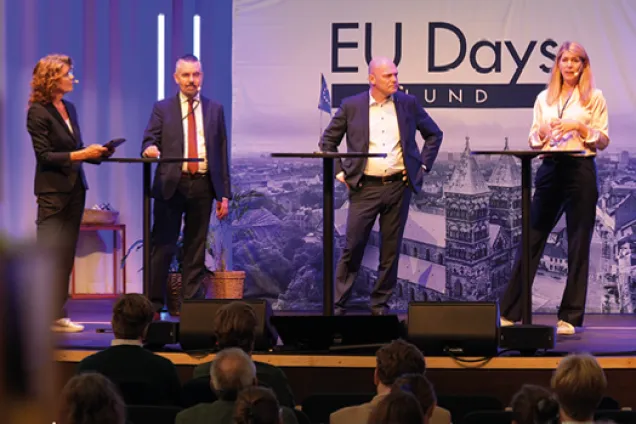 Paneldiskussion under EU Days. Foto.