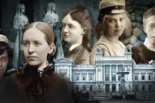 Kollage av kvinnor som studerat vid Lunds universitet genom historien.