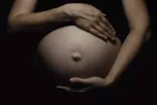 kvinna med gravidmage. foto.