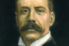 Målning av Sir Edward Elgar. Foto.