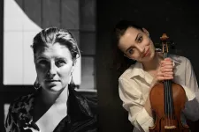 Gudrun Dahlkvist (dirigent) och Katarzyna Zych (violin)