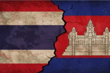 Thailand and Cambodian flags
