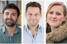 porträttbild på de tre