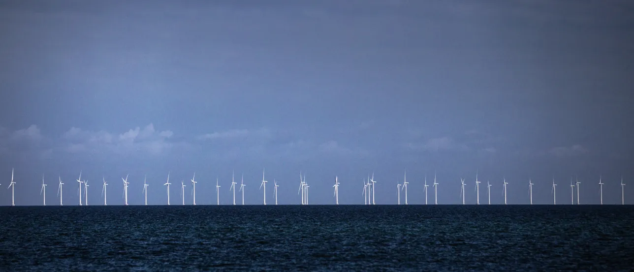 Vindkraftverk i Öresund.