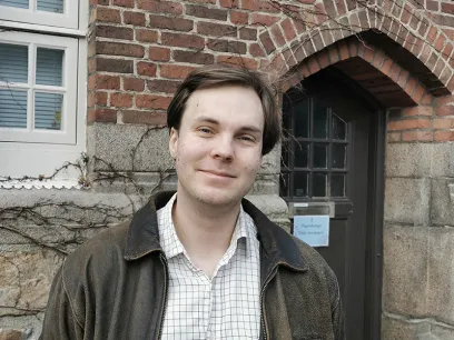 Porträttbild av Albin. Foto.