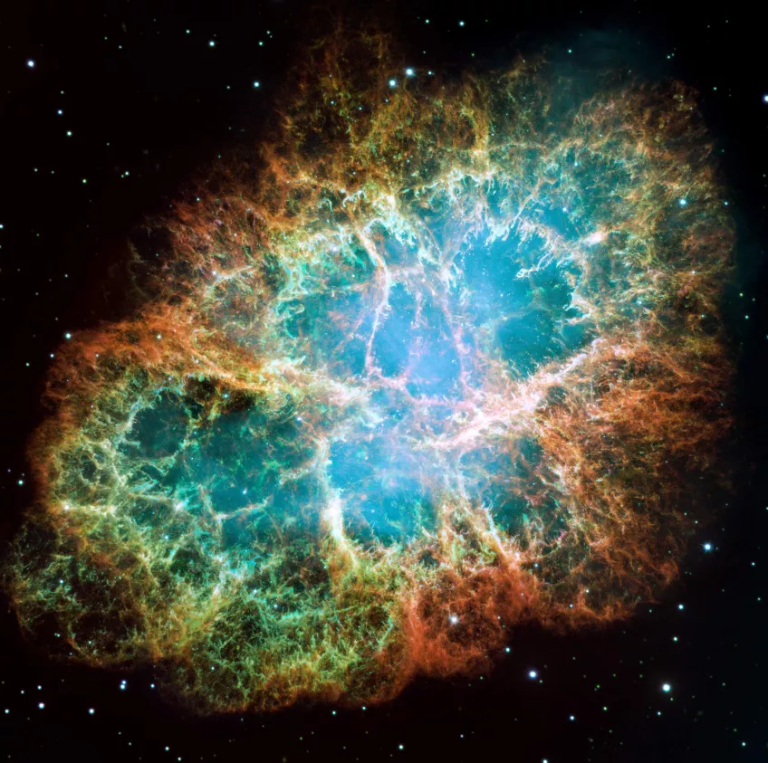 Bild på färgsprakande nebulosa.