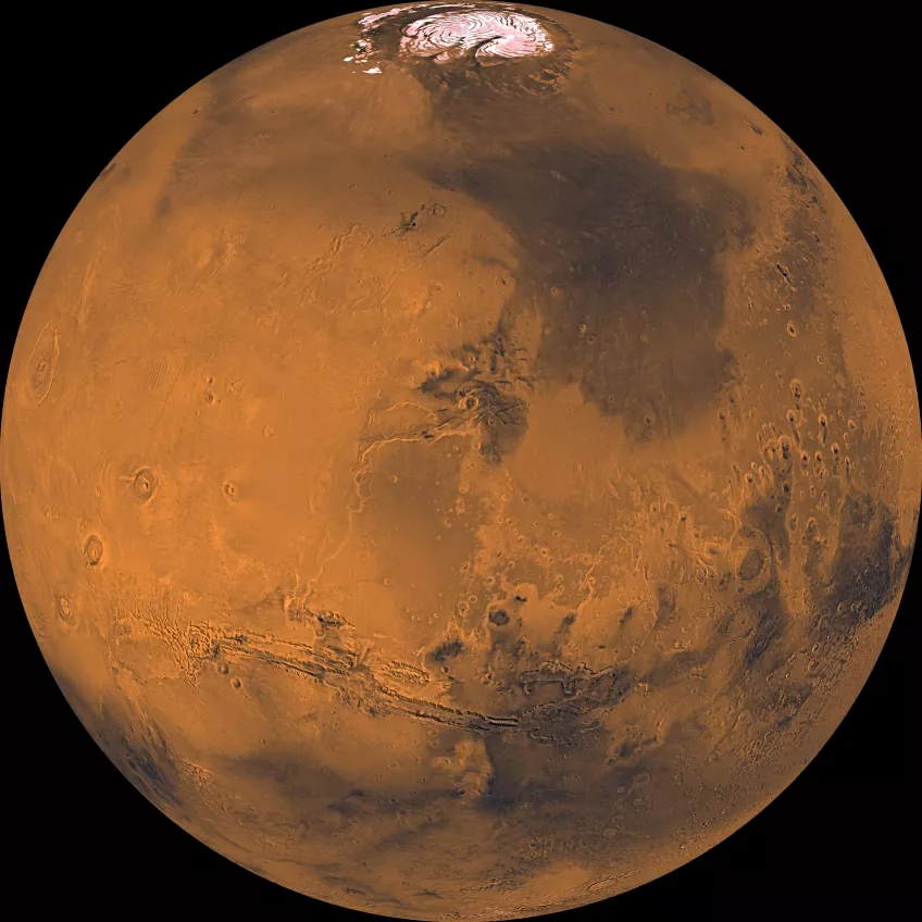 Bild på planeten Mars.
