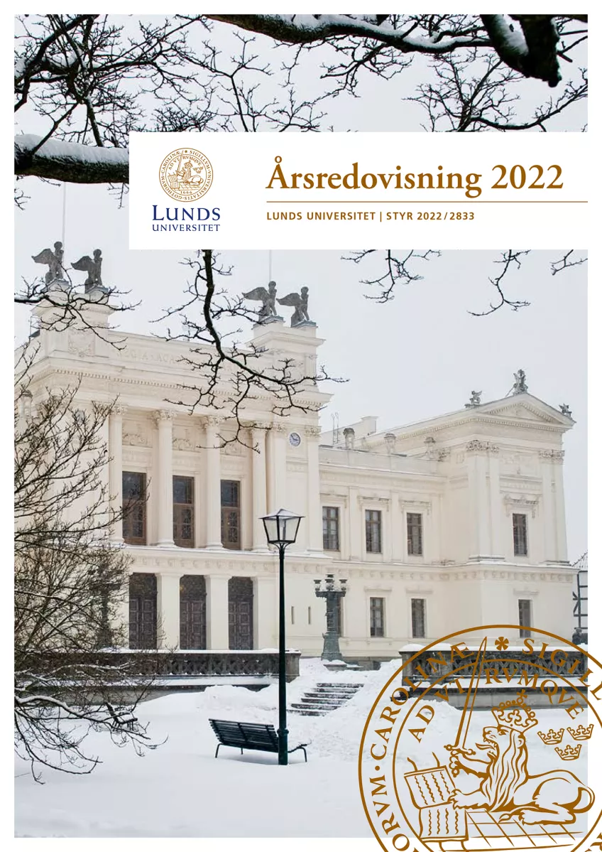 Bild på Lunds universitets årsredovisning 2022