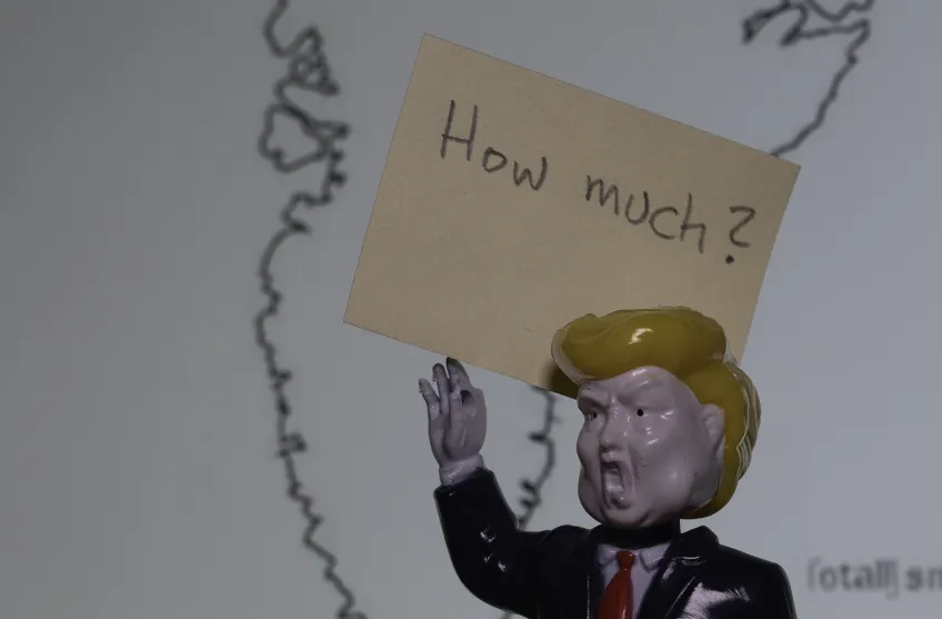 Illustration Trump vill köpa Grönland