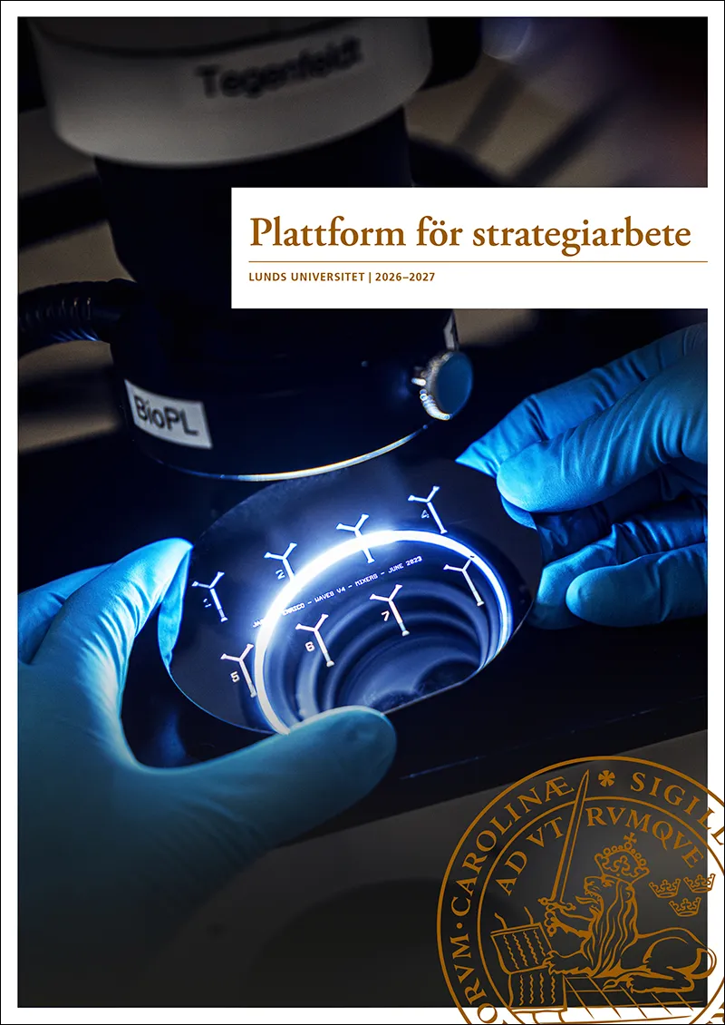 Plattform för strategiarbete, omslag. Foto.