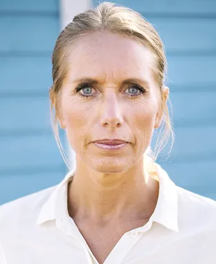 Porträtt av kvinna.